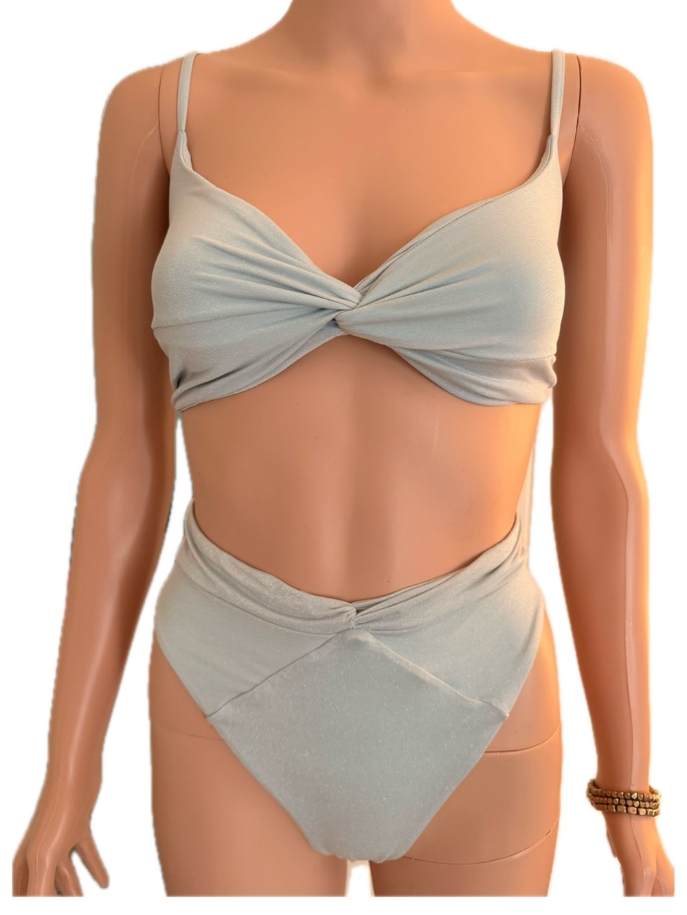 L*Space Ringo Nancy Lee Bikini Set Shimmer Sky Blue